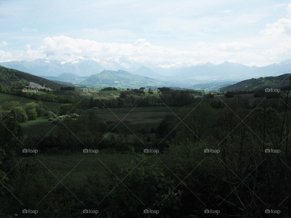 Scenic sight in Die in France