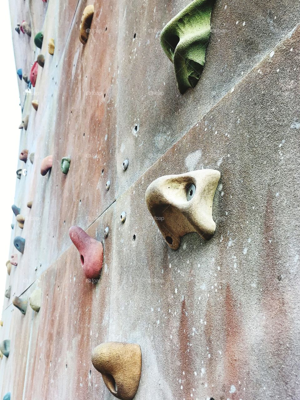 Rock climbing wall