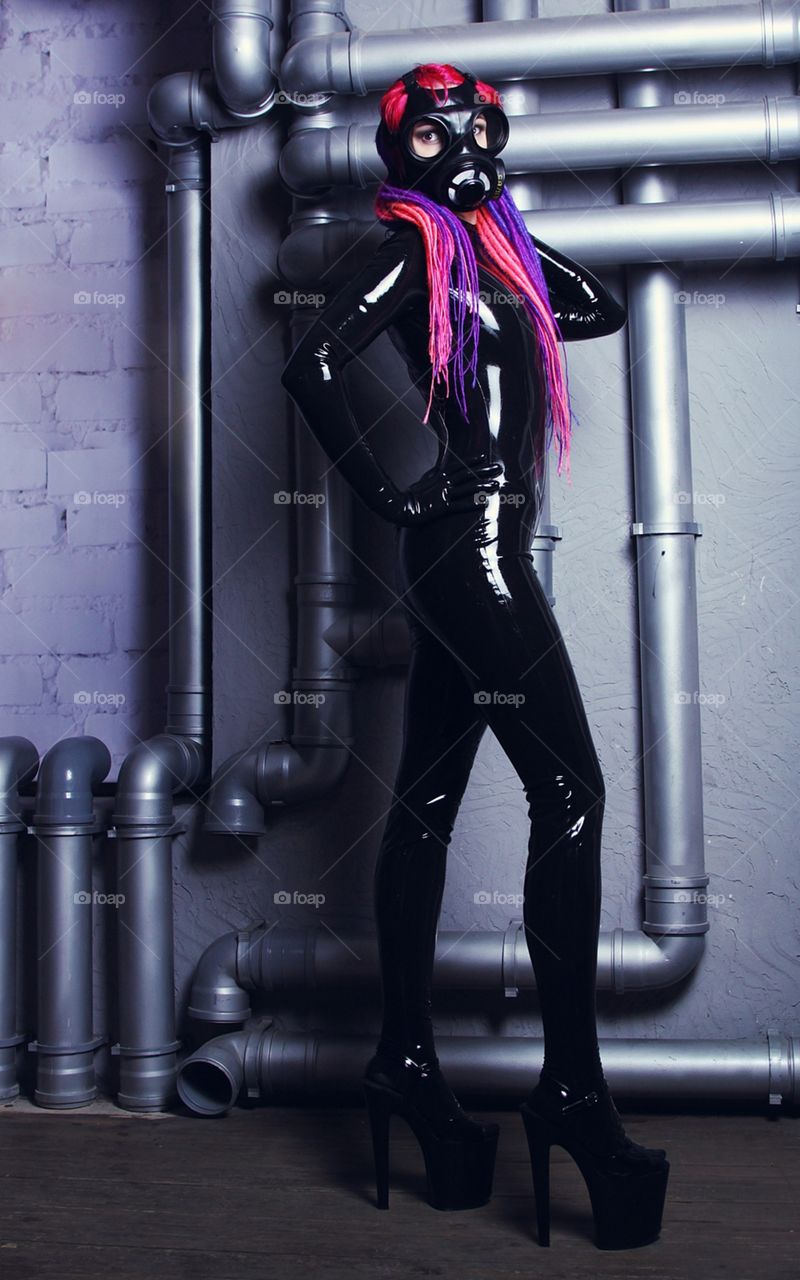 Latex girl