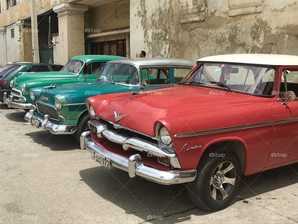 Taxi cabs in Havana, Cuba