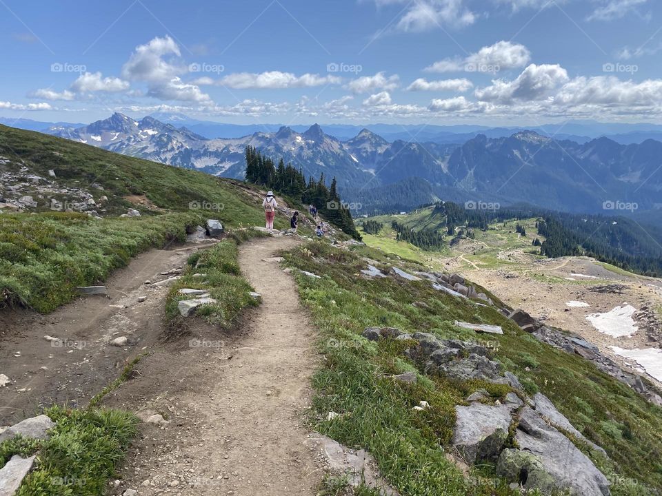 Taller than the rest, Mount Rainier glacier trail