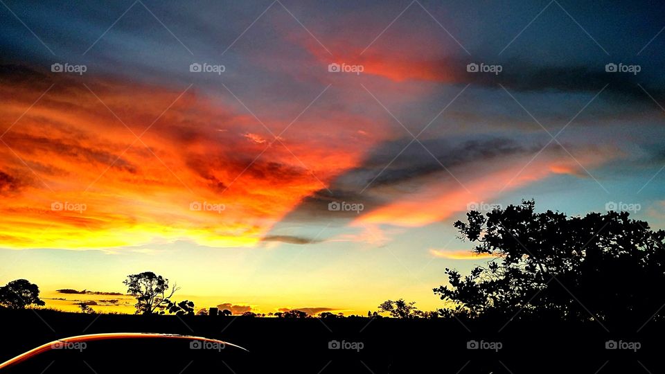 Por do sol em Barretos