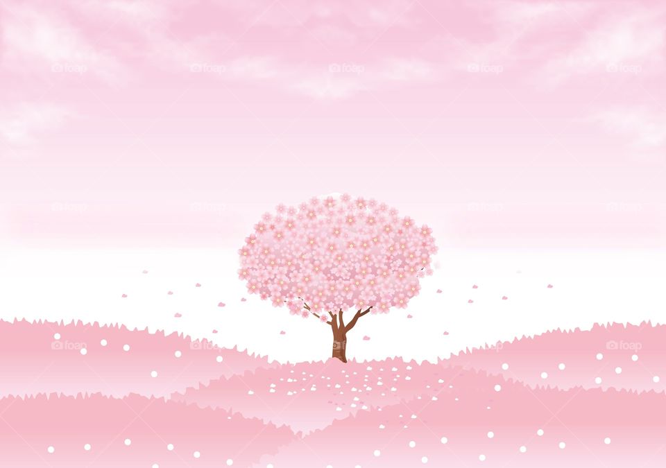 pink  tree