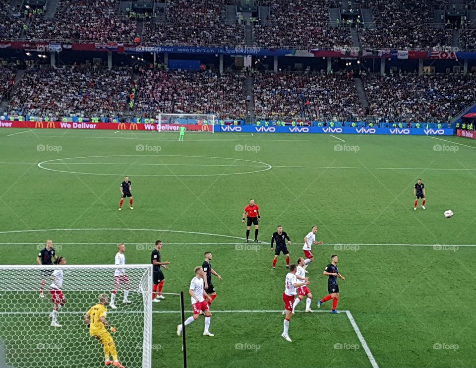 FIFA 2018 match Croatia-Denmark in Nizhny Novgorod