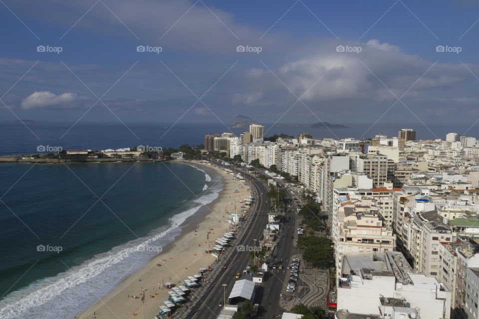 Copacabana Beach in Rio de Janeiro.