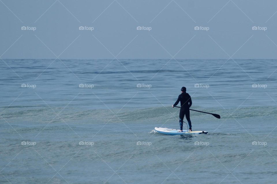 Sailing with paddle 