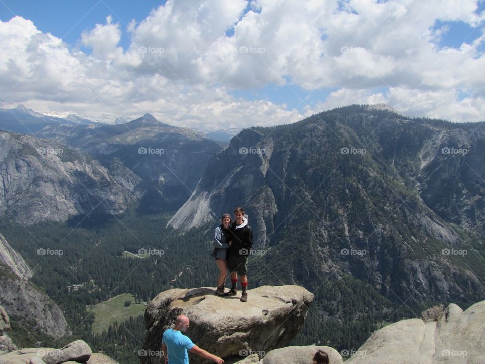 Mountain top. Yosemite valley