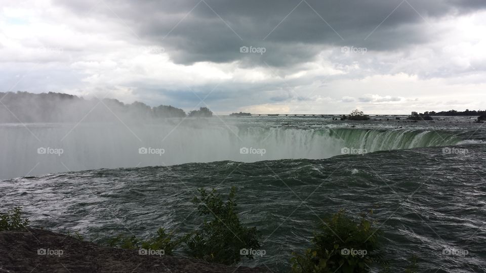 over the falls