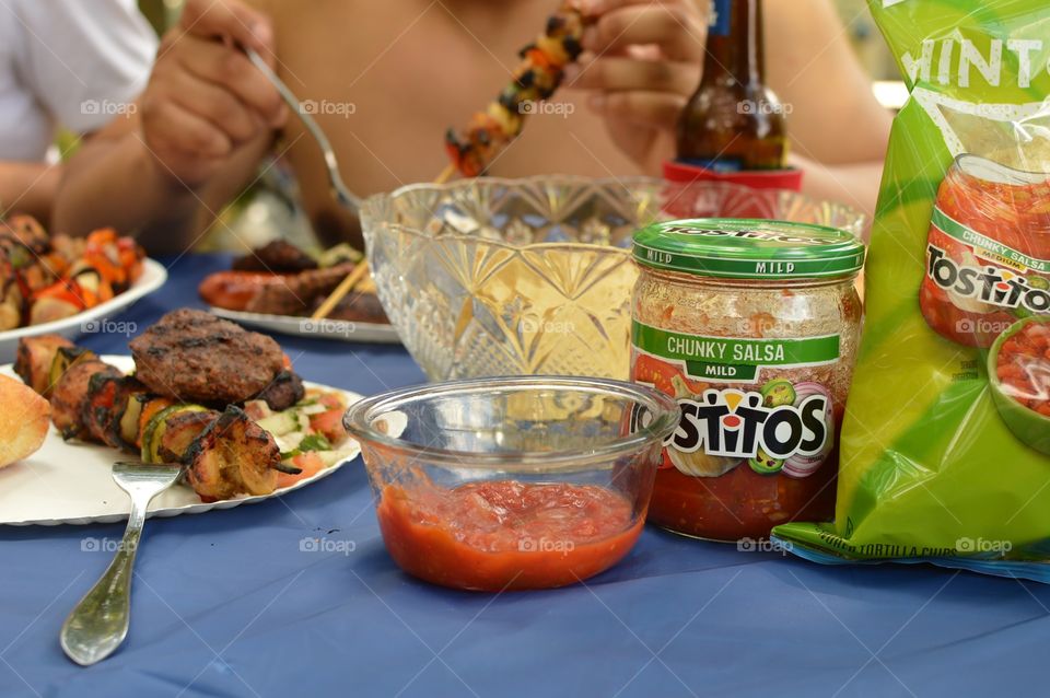 Barbecue with Tostitos 