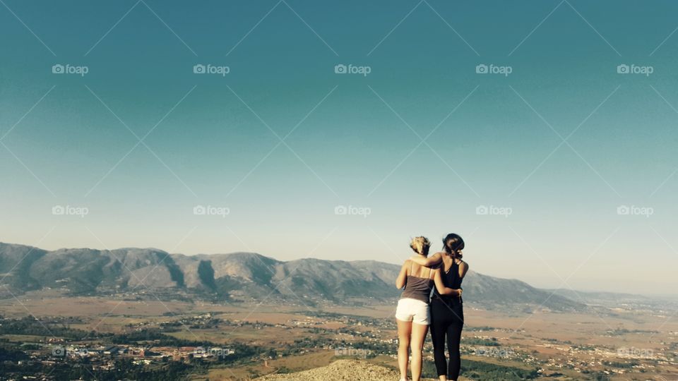 Looking out over the valley