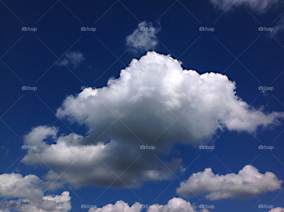 sky light blue clouds by nicoachkasov