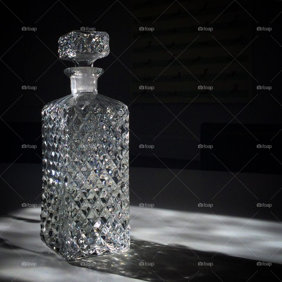 Crystal decanter. Crystal decanter 