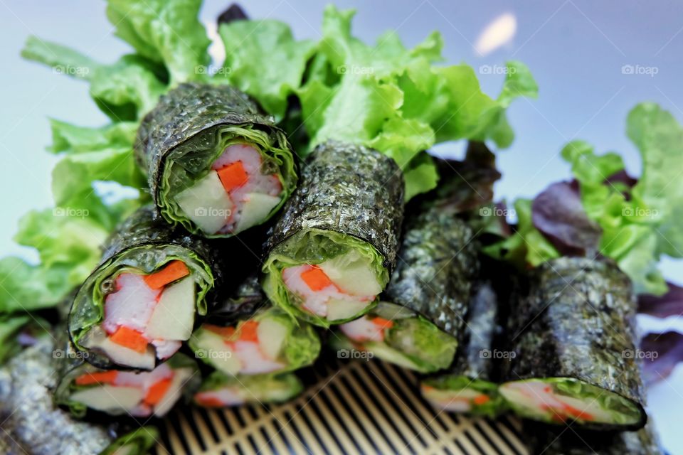 Salad roll healthy 