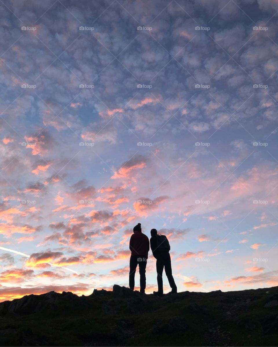 Shadows against Snowdon sunrise ⛰