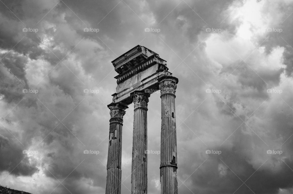 Roman Ruins, 2022. No photoshop needed on the clouds — they were perfect that day!