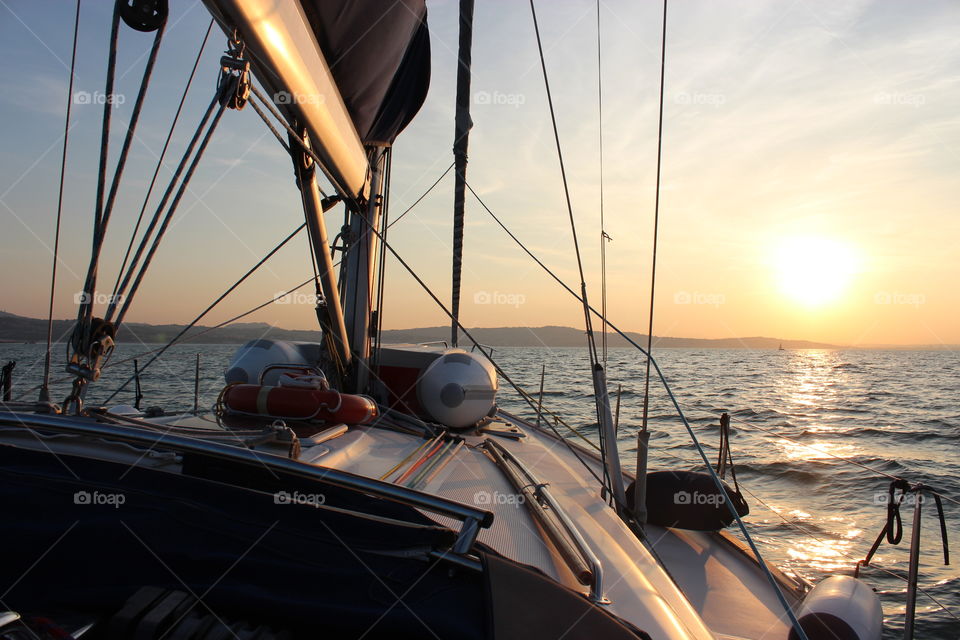 Sailing boat Sunset