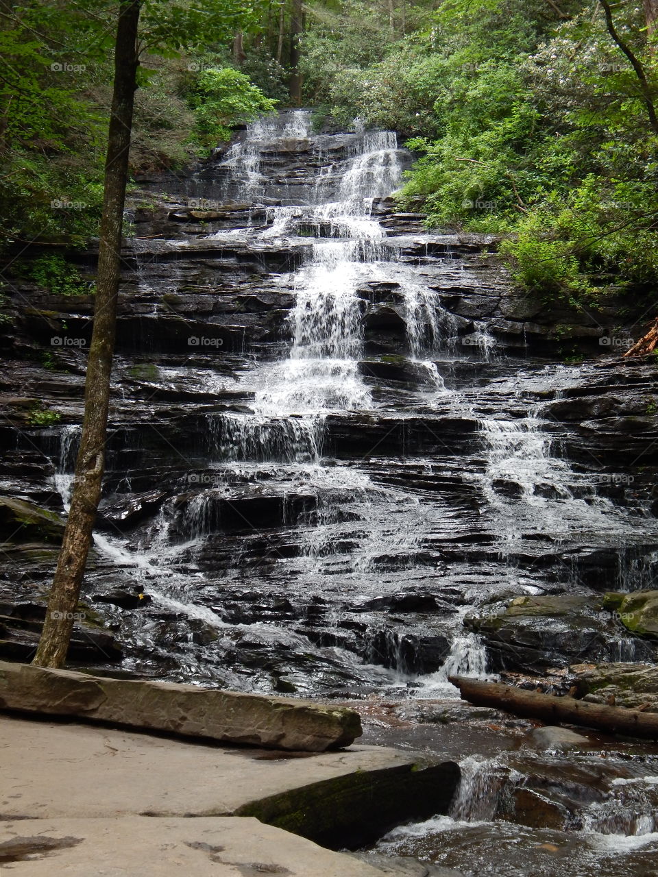 Minnehaha waterfall in Rabun county Georgia