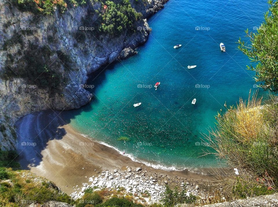 Amalfi coast Small cove 