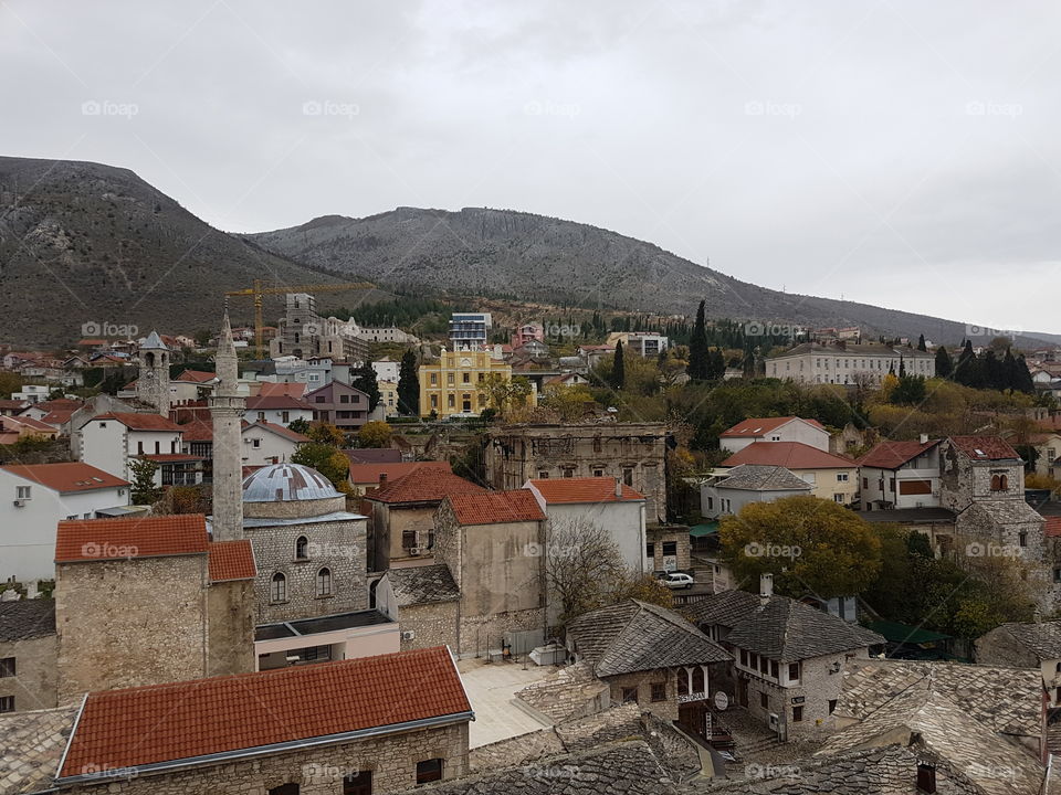 Mostar cityscape 