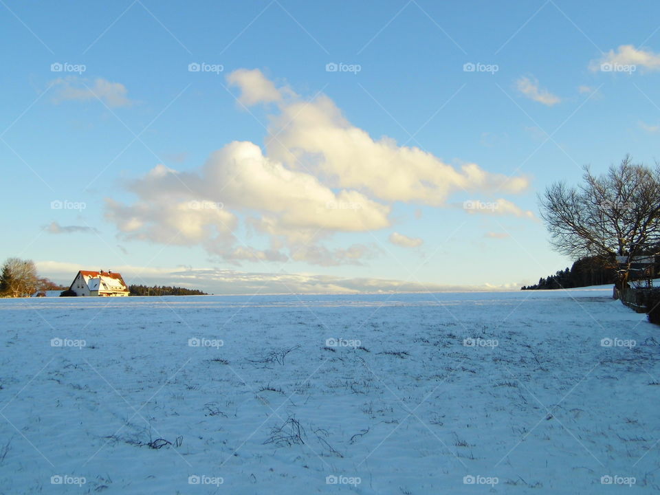landscape and good view in the evening