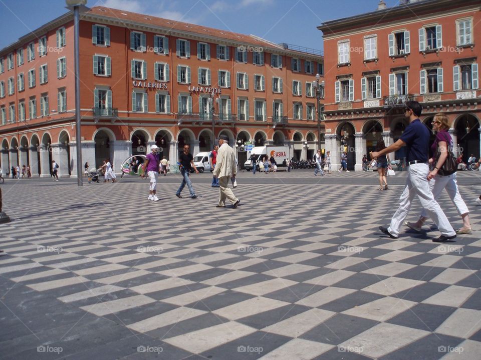 A square at Nice