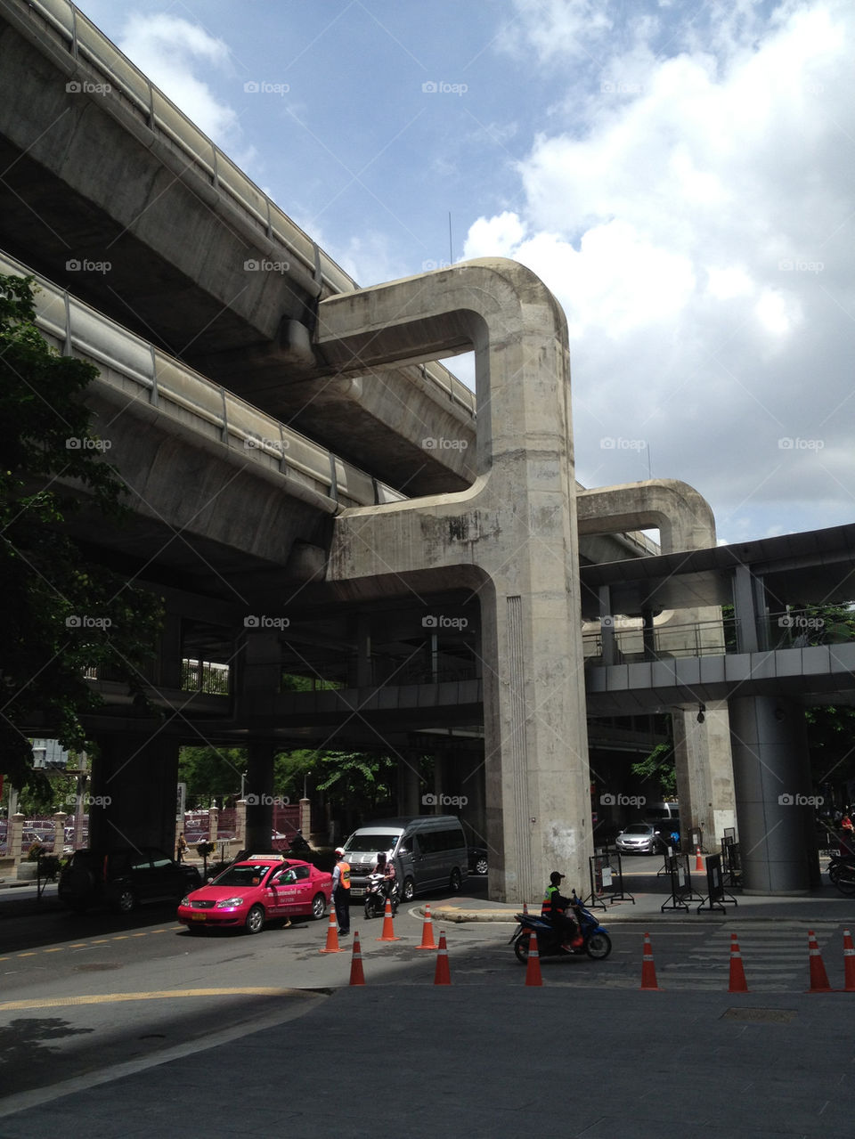 architecture concrete bangkok double by mws