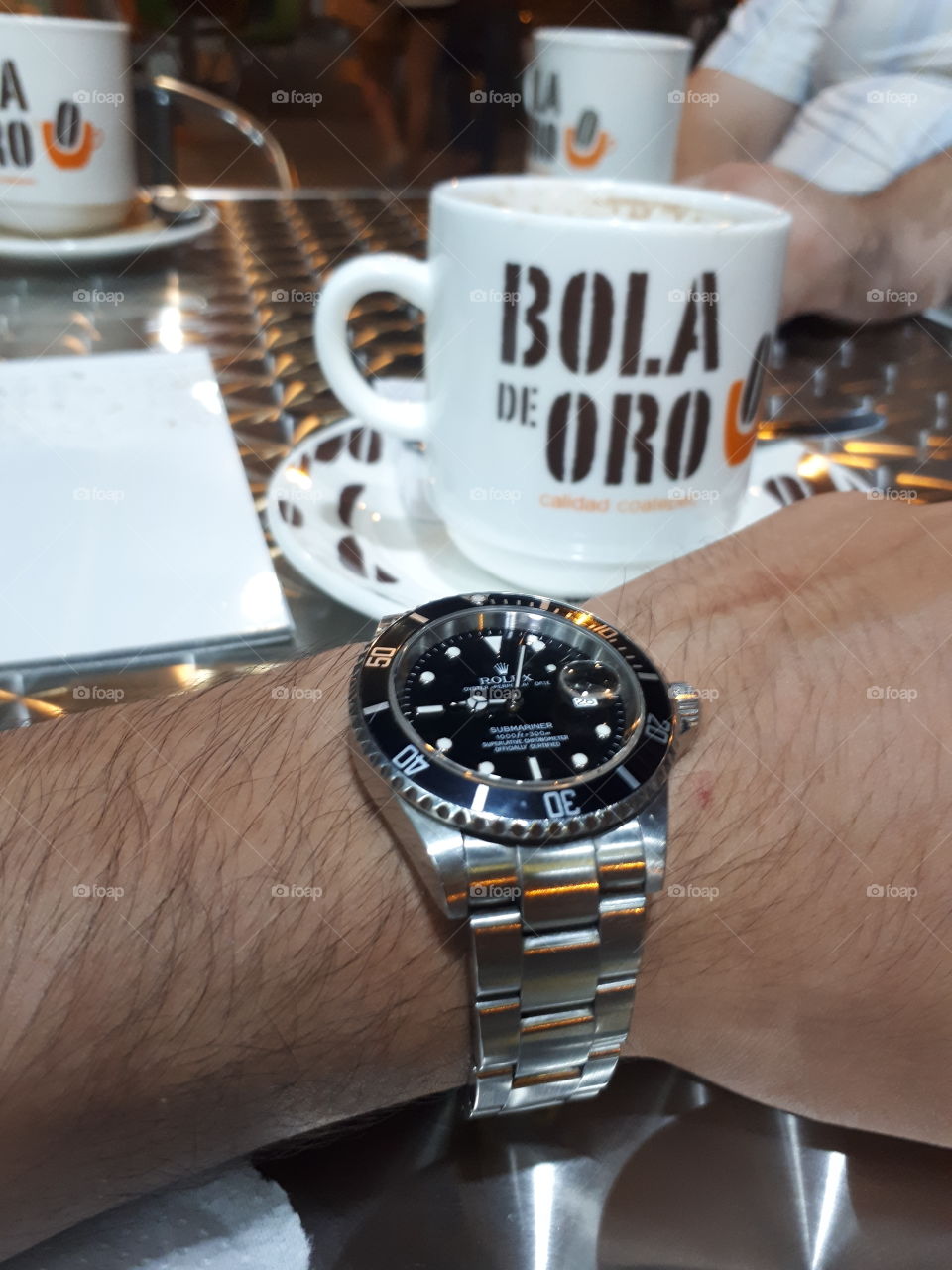 Rolex and coffee