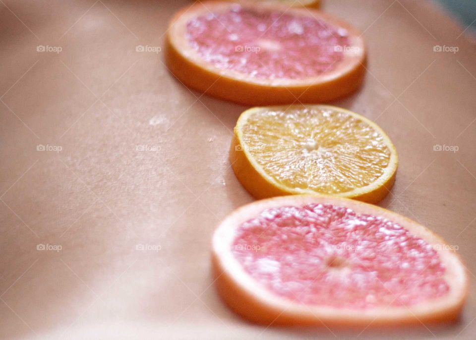 Sliced ​​citruses
