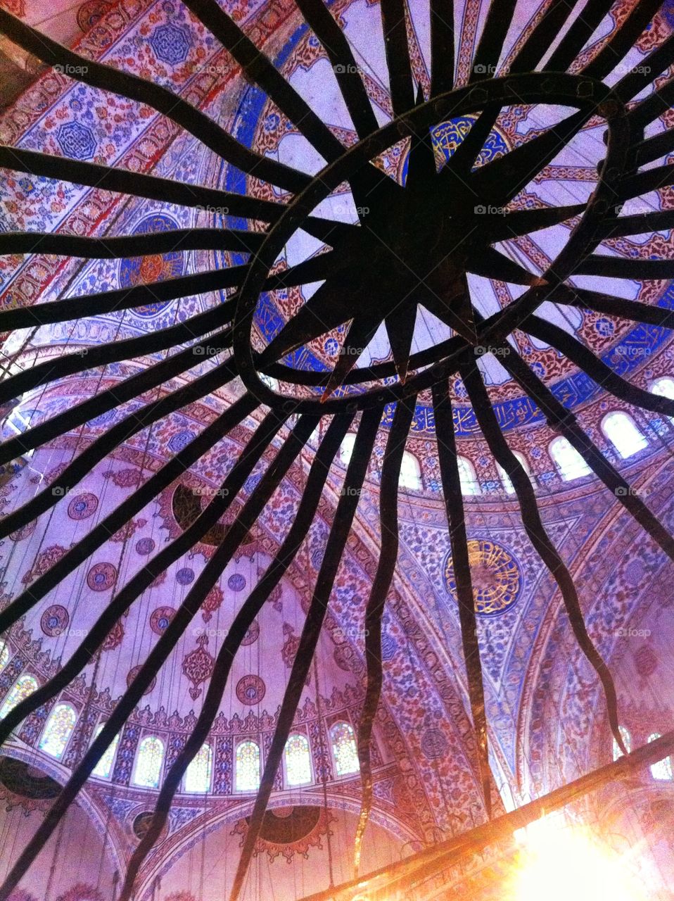 Inside the blue mosque 