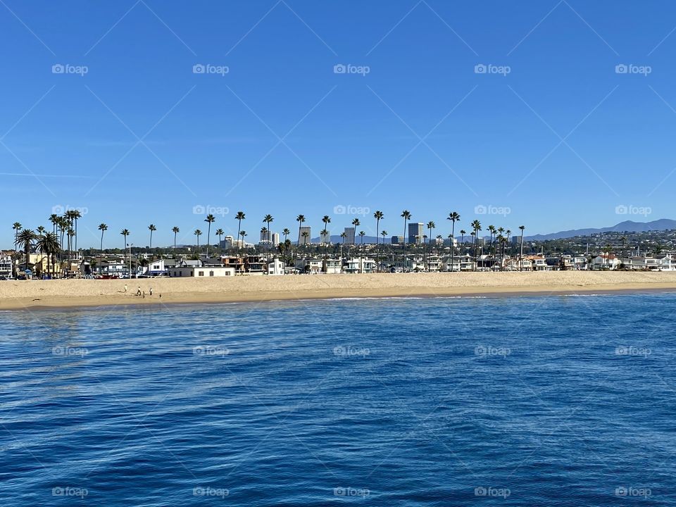 View of Balboa Beach from the Balboa Pier
