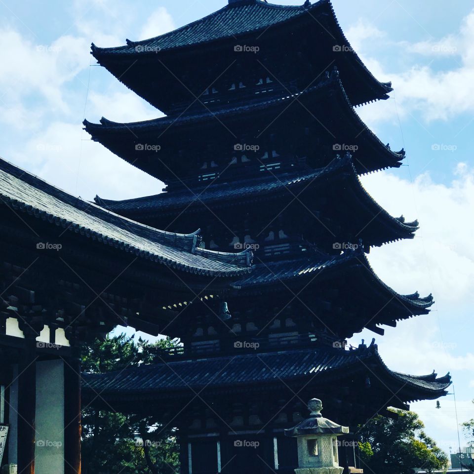 Japanese Nara temple