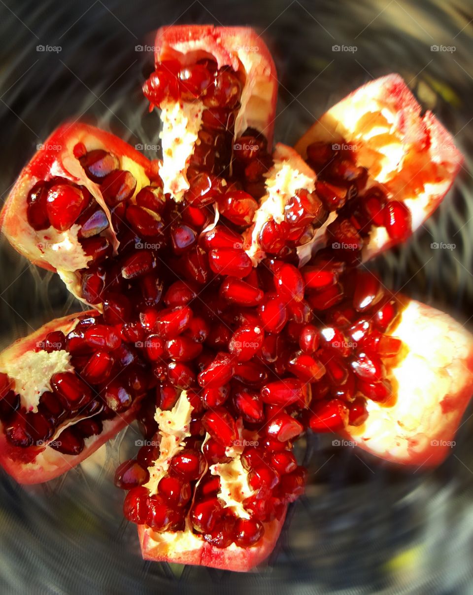 Delicious Bright Red Pomegranate