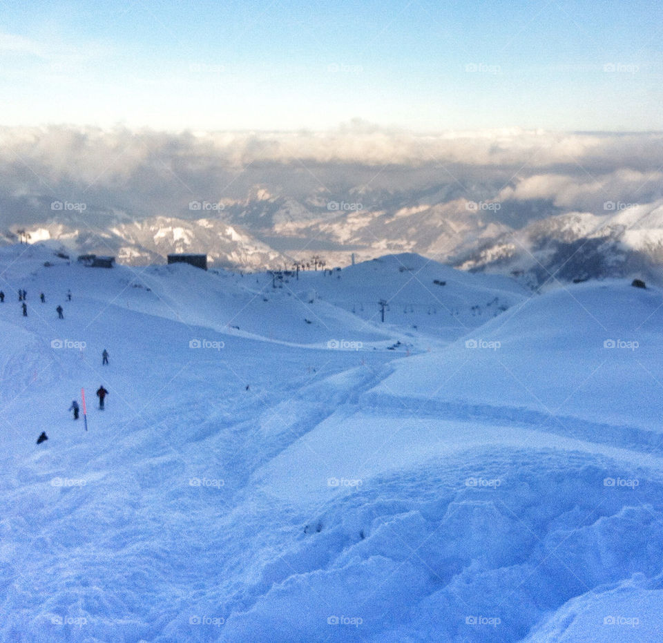 snow winter white skiing by Nikita80