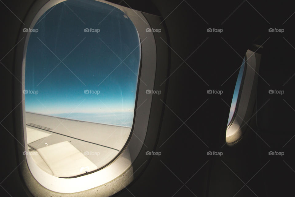 A view from airplane window