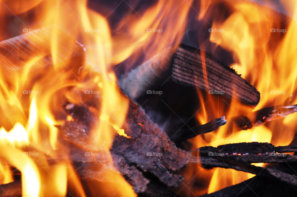 red wood orange fire by refocusphoto