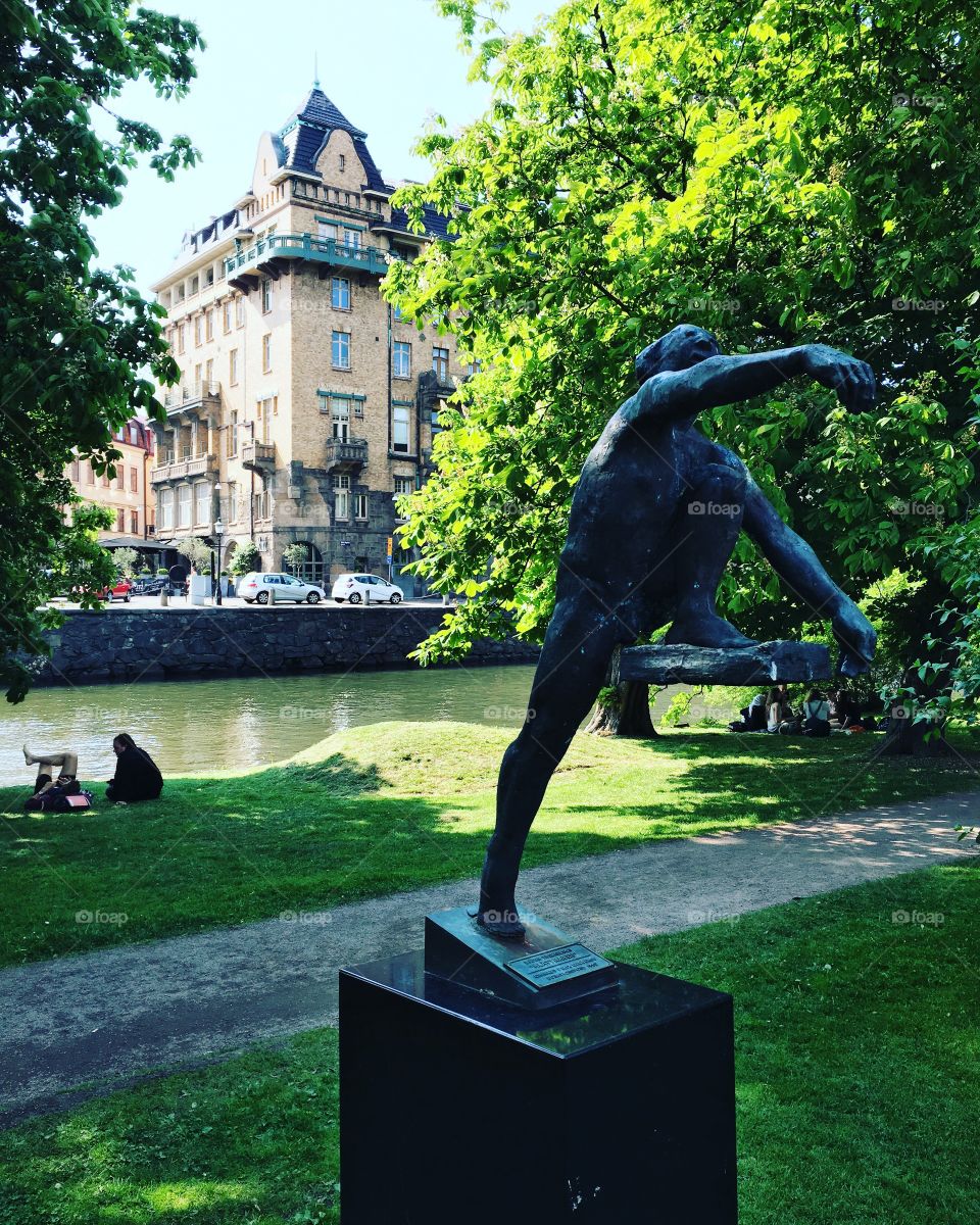 Park sculpture in Gothenburg, Sweden