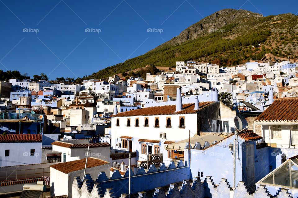 Chefchaouen skyline view, Morroco