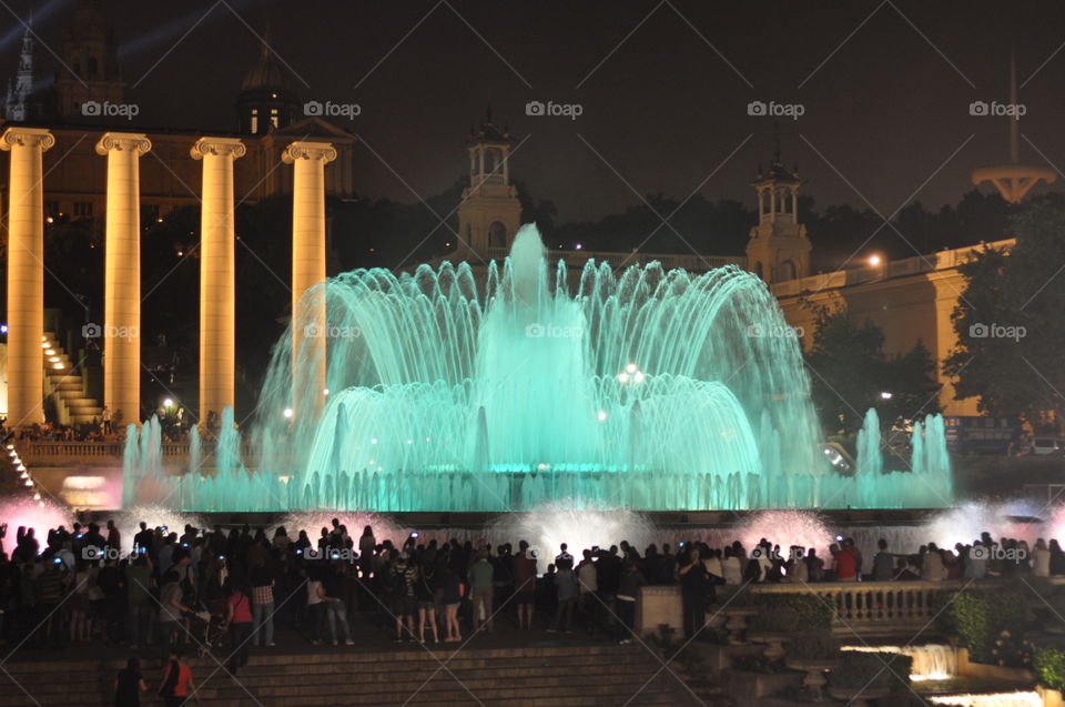 Barcelona music fountain 
