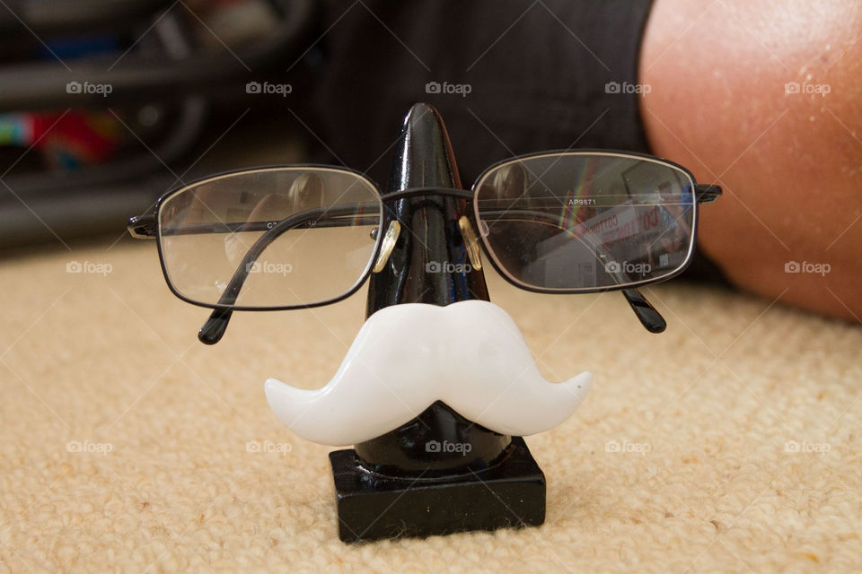 Funny Moustache Glass Holder