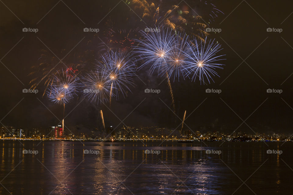 Fireworks in Florianopolis.