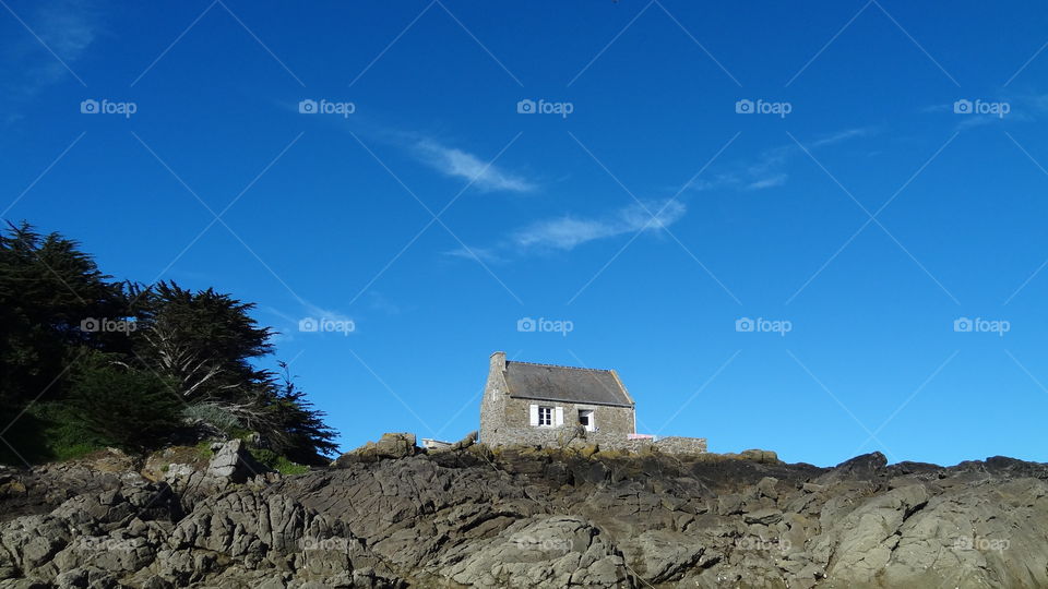 Granite Cottage. This granite holiday cottage sits on its own granite cliff side.