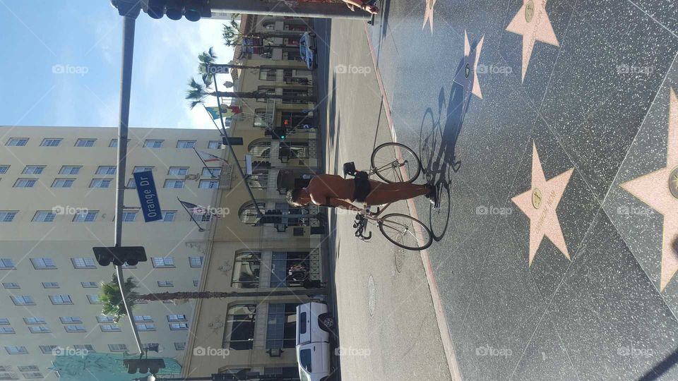 man and a bicycle