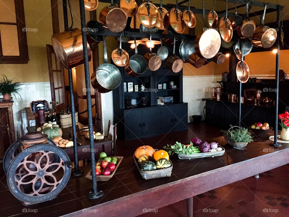 One of the kitchens in the builtmore home.