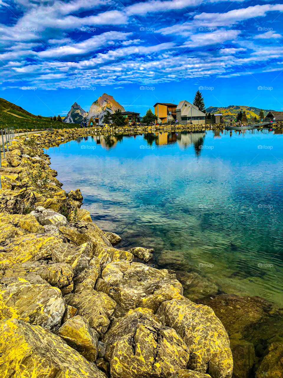 swiss landscapes, lake view, mountain view, nature, tranquility, sunset, sunrise, clouds over mountains, fog