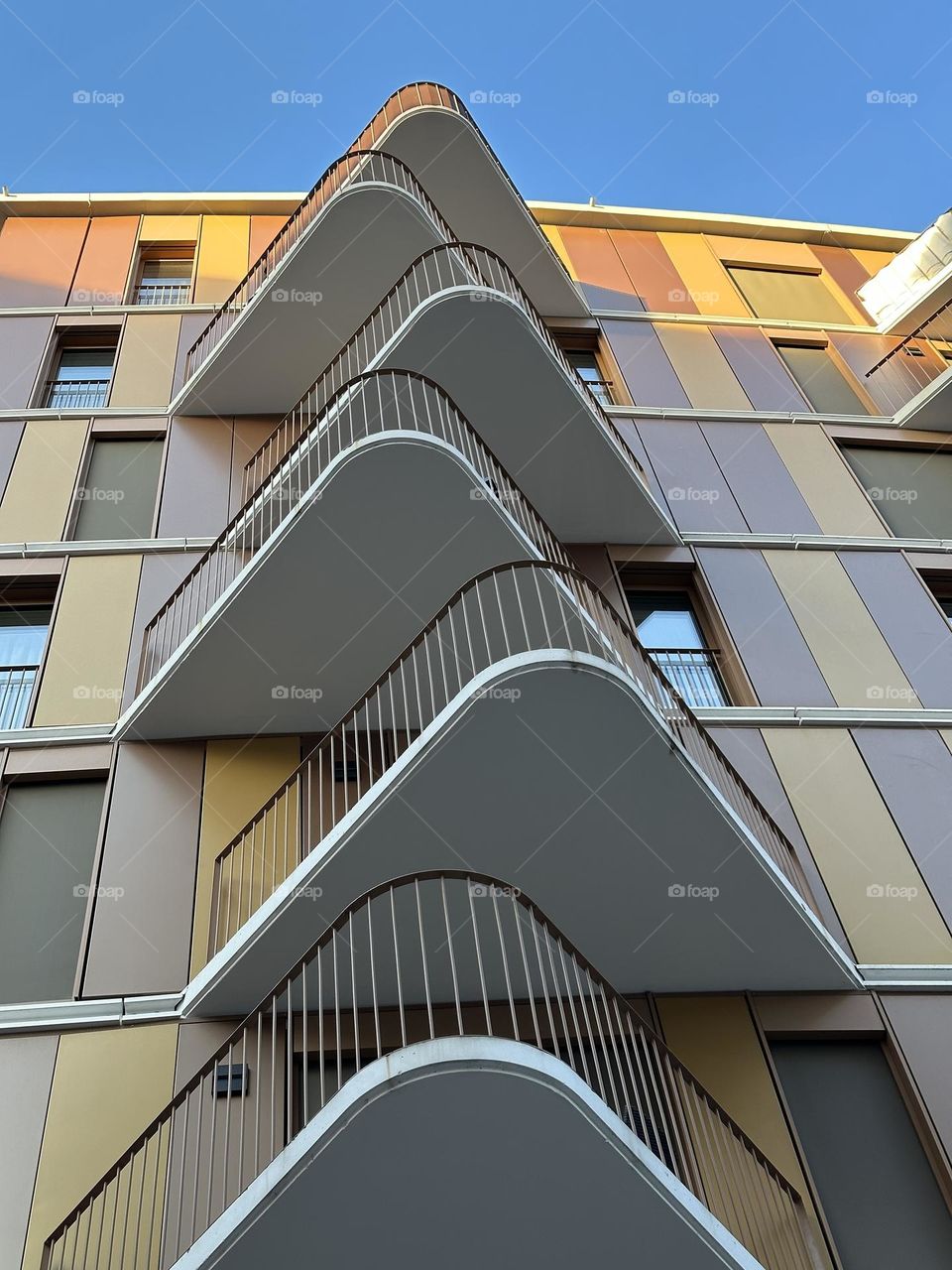 A new apartment complex. Modern architecture 