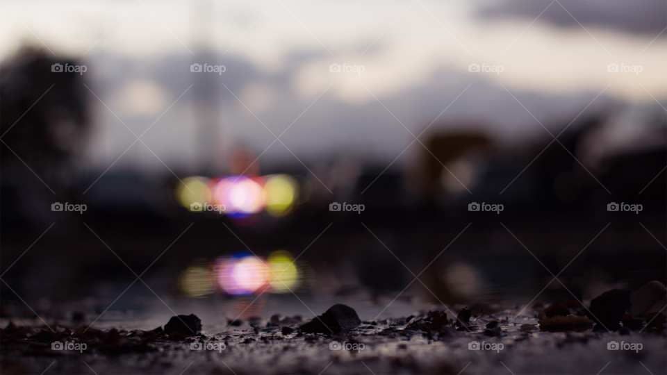 Landscape with Stone, nice bokeh and beautiful stones. Amazing place with nice reflection.