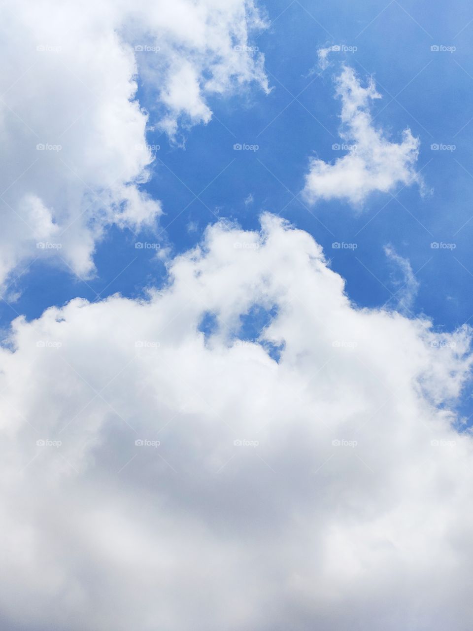 blue sky with white clouds