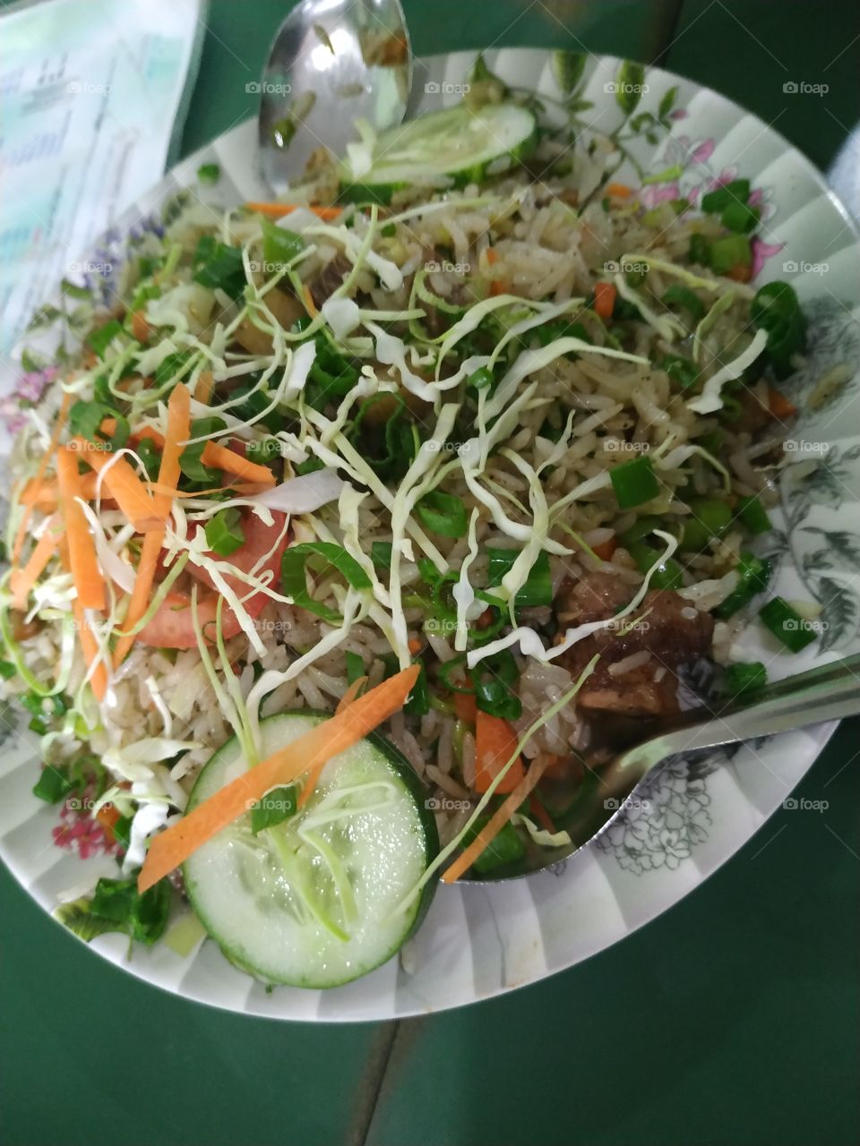 pork fried rice in Manipuri style