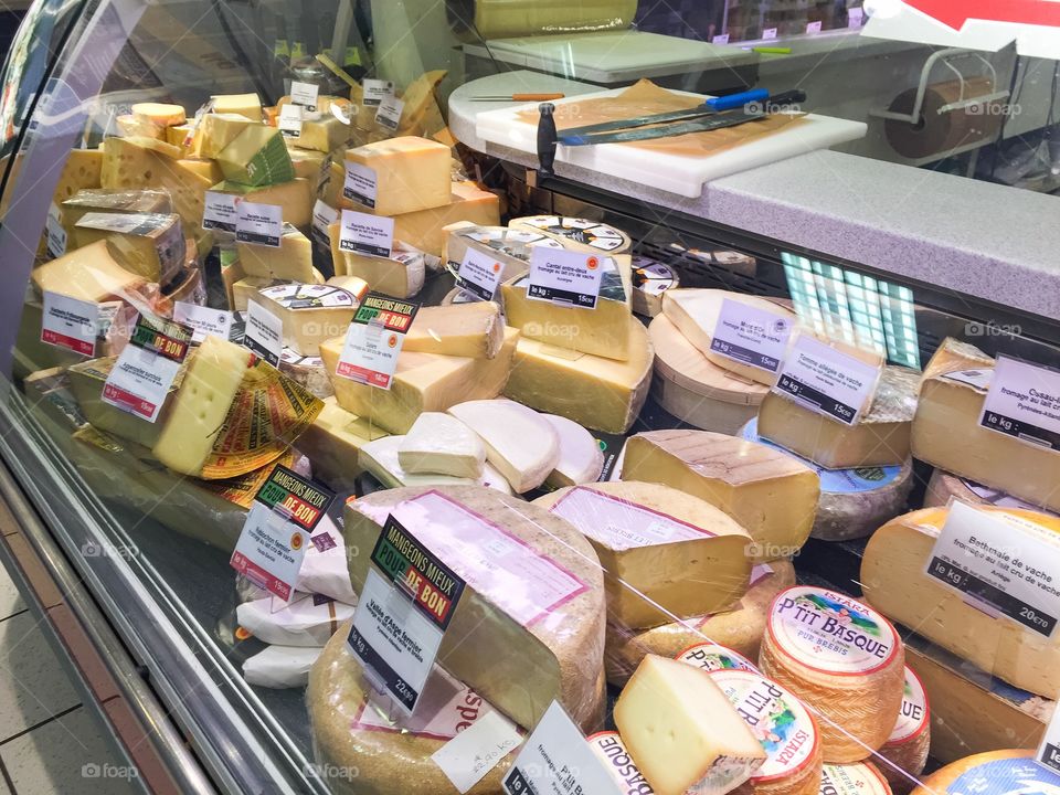 French cheese shop in Paris