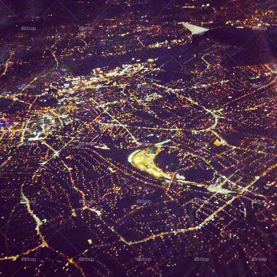London from a airplane